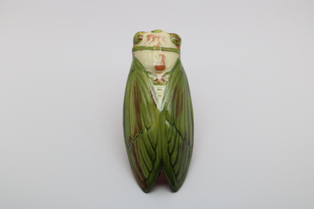 Decorative French Classic Handmade Ceramic Cicada Pocket Vase from Provence by Cera d'Art