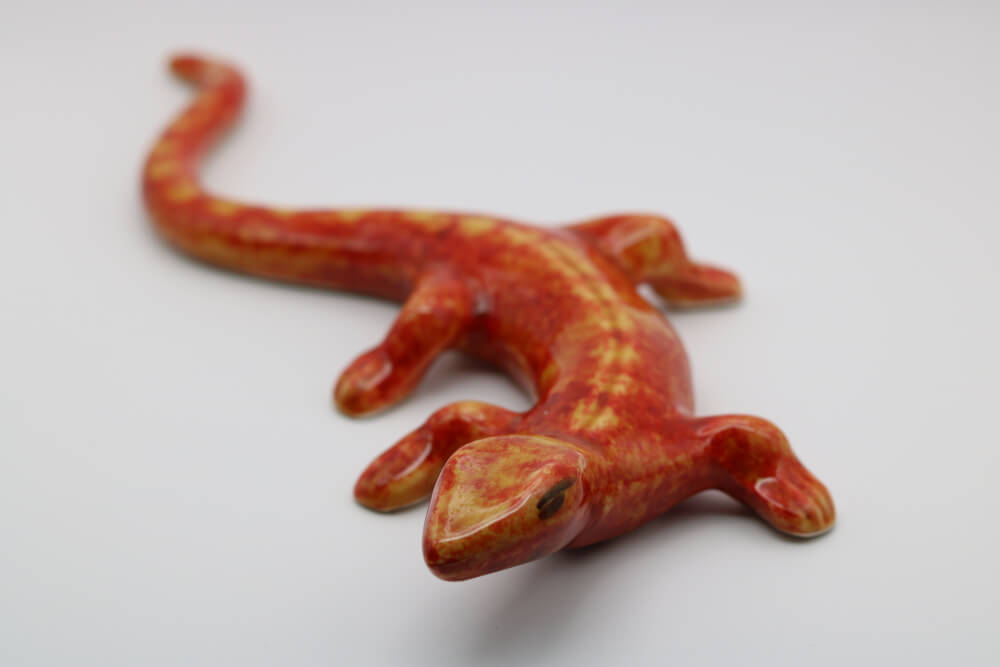 Handmade Ceramic Salamander from Provence – Cera d'Art French Artisan Wall Decor Home and Garden