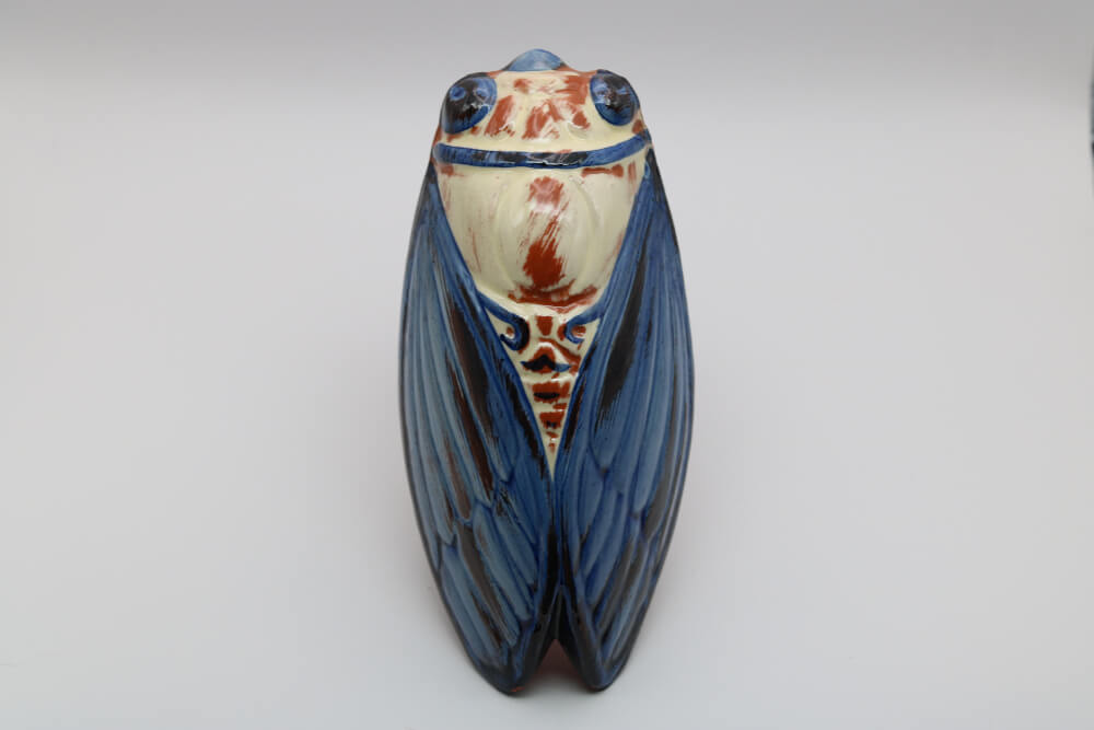 7.5" Handmade Ceramic Cicada Pocket Vases from Provence - Cera d'Art Home Decor