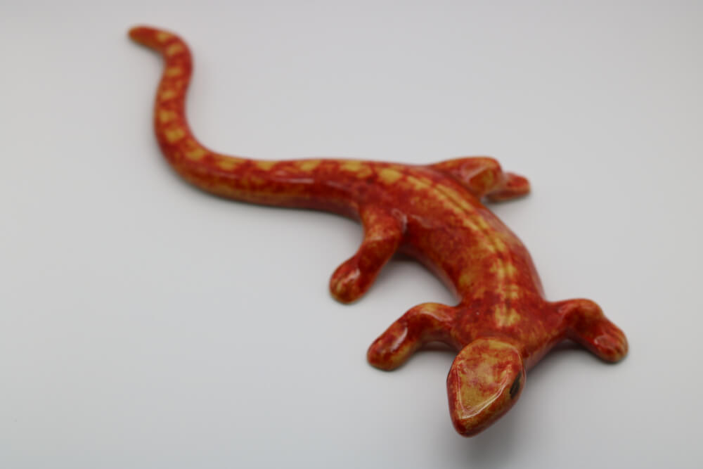 Handmade Ceramic Salamander from Provence – Cera d'Art French Artisan Wall Decor Home and Garden