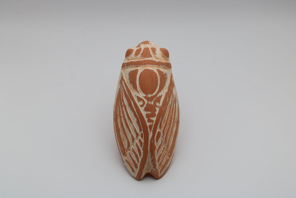 Handmade French Ceramic Cicada Wall Ornament from Provence - Cera d'Art Decor