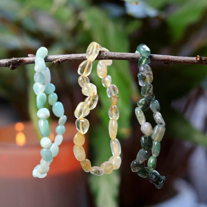 Tumbled Stone Bracelets
