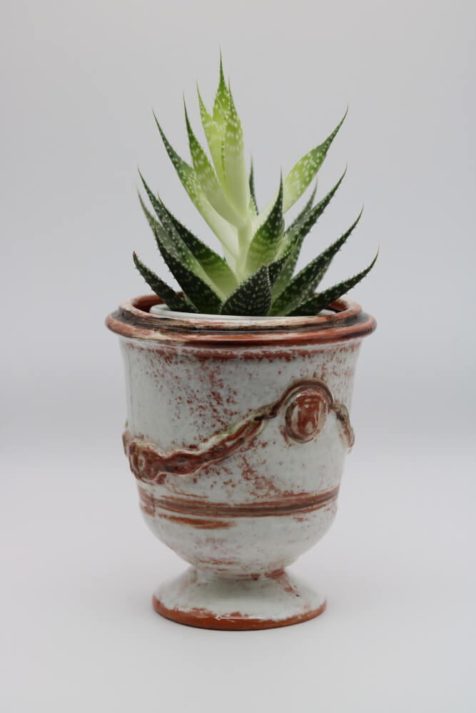 5" Handmade Ceramic Planter Pot Anduze - Cera d'Art French Artisan Home Garden Decor from Provence