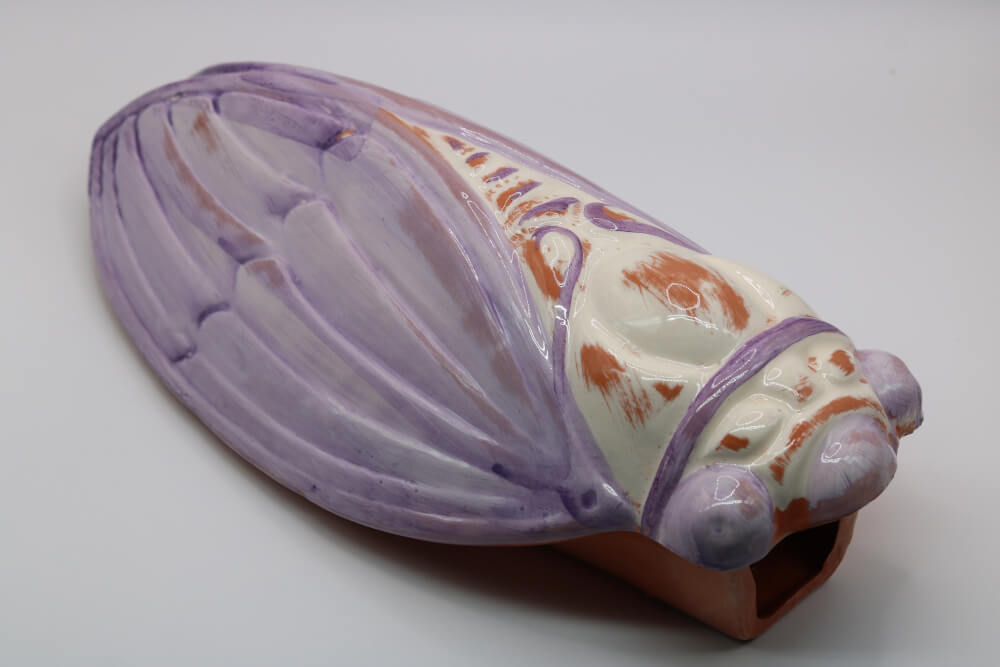 French Cicada Pocket Vase Large From Provence by Cera D'art Home and Garden Decor