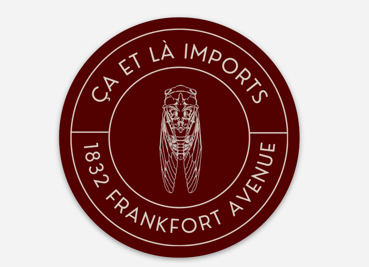 Ça et Là Imports Cicada Sticker - Die Cut Vinyl 3" x 3"