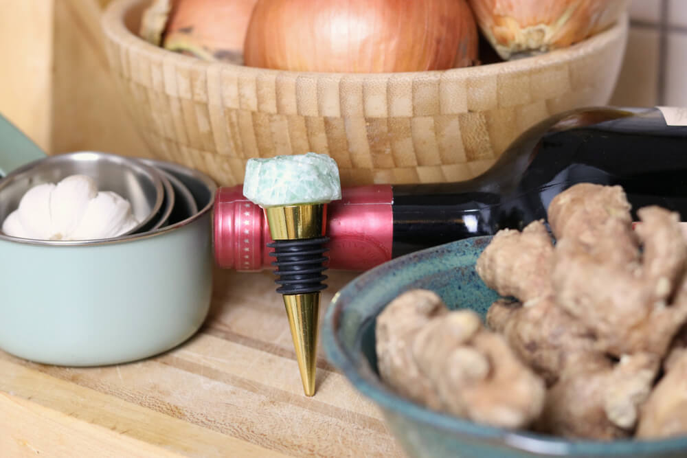 Table de Luxe Crystal Wine Stopper