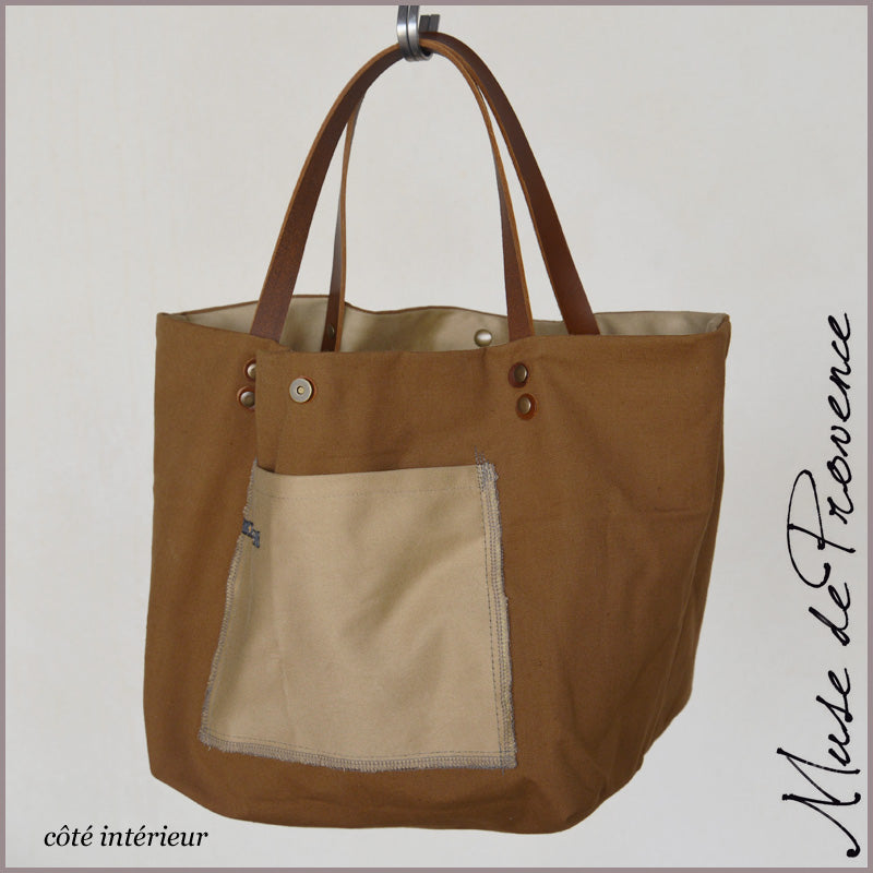 Reversible Tote Bag Camel Séance