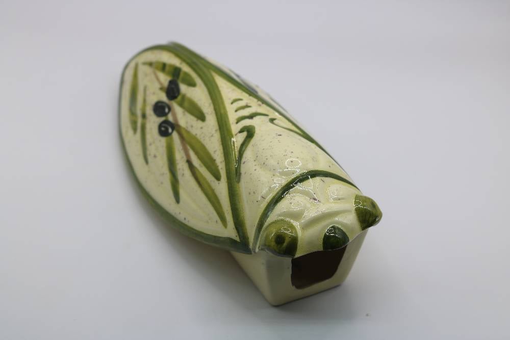 8.5" Handmade Ceramic Cicada Pocket Vases from Provence - Cera d'Art Decor
