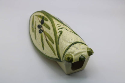 8.5" Handmade Ceramic Cicada Pocket Vases from Provence - Cera d'Art Decor