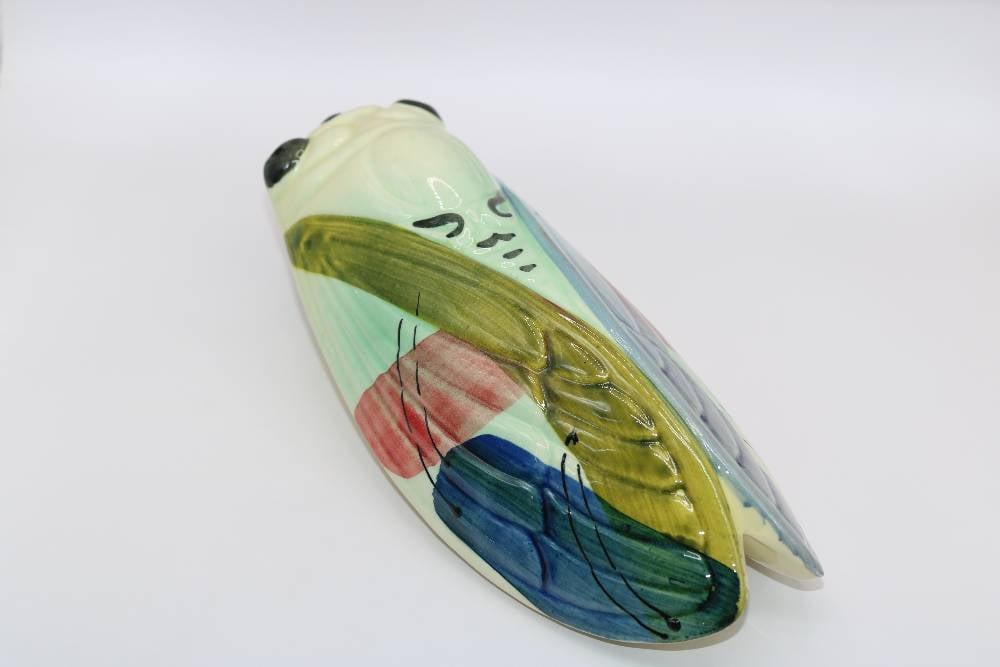 8.5" Handmade Ceramic Cicada Pocket Vases from Provence - Cera d'Art Decor