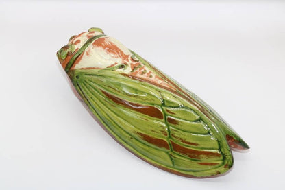 8.5" Handmade Ceramic Cicada Pocket Vases from Provence - Cera d'Art Decor