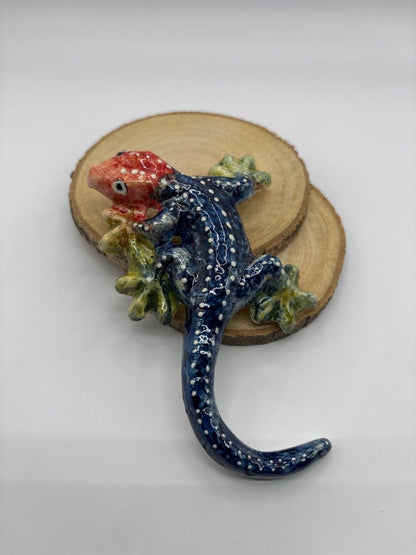 5" Handmade Ceramic Gecko from Provence – Cera d'Art French Artisan Decor