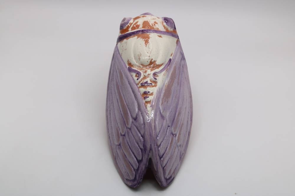 7.5" Handmade Ceramic Cicada Pocket Vases from Provence - Cera d'Art Home Decor