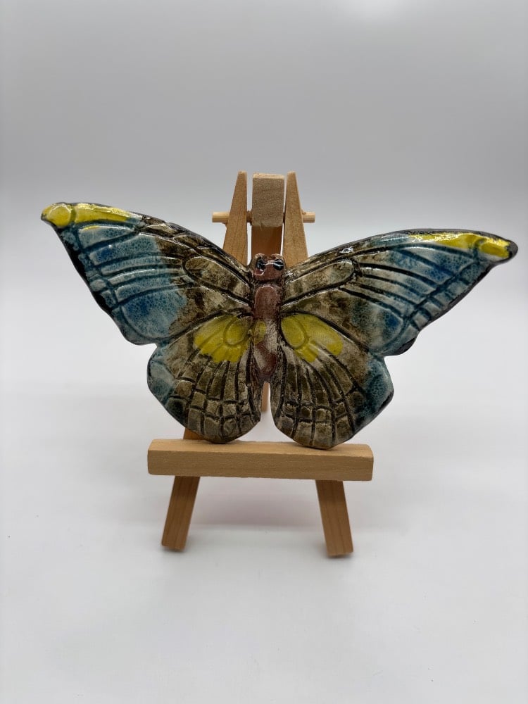 4" Handmade Ceramic Butterflies from Provence - Cera d'Art French Artisan Decor