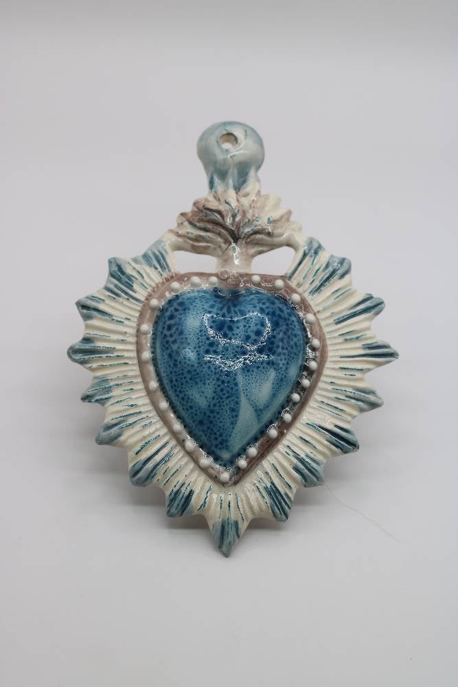 Handmade Sacred Heart Ex Votos from Provence - Cera d'Art French