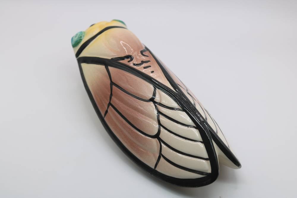 8.5" Handmade Ceramic Cicada Pocket Vases from Provence - Cera d'Art Decor