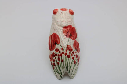 5.5" Handmade Ceramic Cicada Pocket Vases from Provence - Cera d'Art Decor