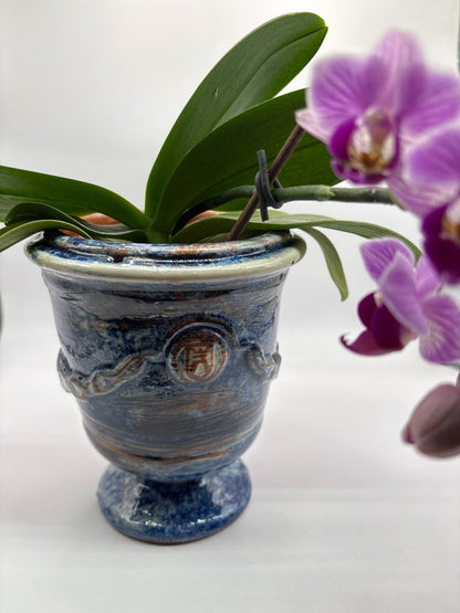 5" Handmade Ceramic Plant Pot Anduze - Cera d'Art French Artisan Decor