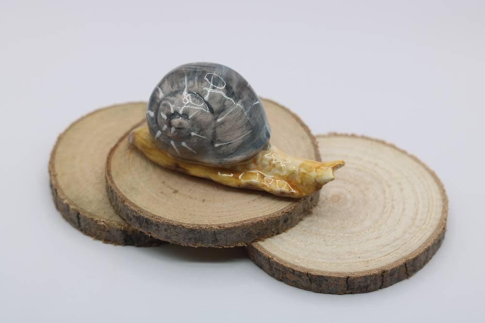 Handmade Ceramic Snails from Provence - Cera d'Art Whimsical Garden Decor