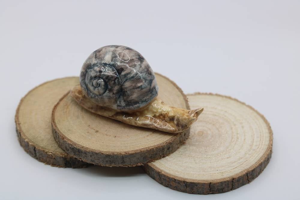 Handmade Ceramic Snails from Provence - Cera d'Art Whimsical Garden Decor