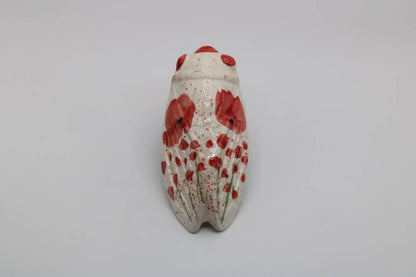 4.5" Handmade Ceramic Cicada Wall Ornaments from Provence - Cera d'Art Decor