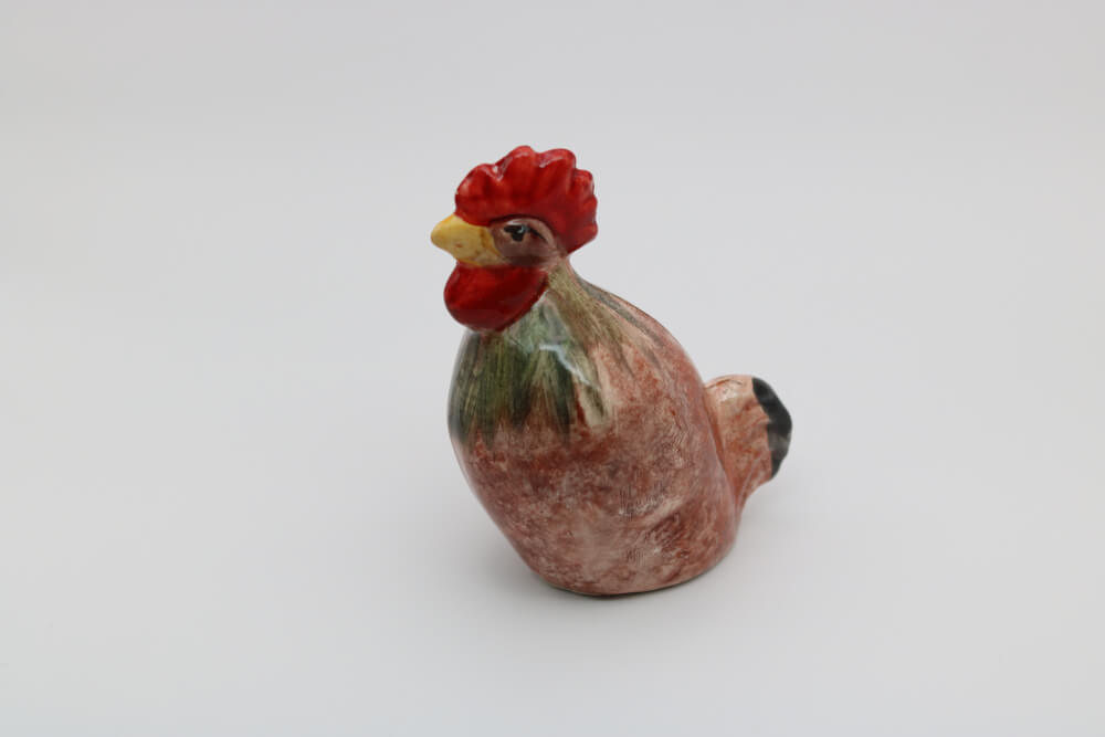 Brown Handmade Ceramic Roosters from Provence - Cera d'Art Decor