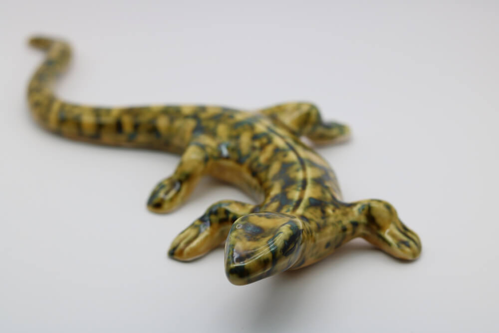 Handmade Ceramic Salamander from Provence – Cera d'Art French Artisan Wall Decor Home and Garden