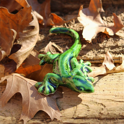 5" Handmade Ceramic Gecko from Provence – Cera d'Art French Artisan Decor