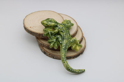 5" Handmade Ceramic Gecko from Provence – Cera d'Art French Artisan Decor