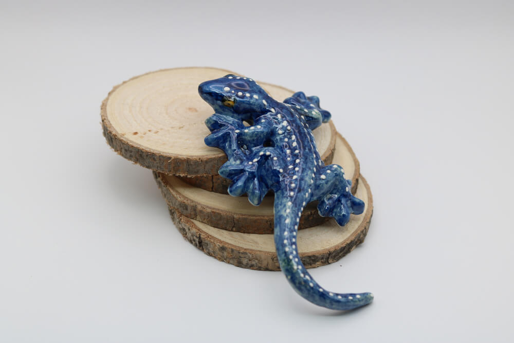 5" Handmade Ceramic Gecko from Provence – Cera d'Art French Artisan Decor