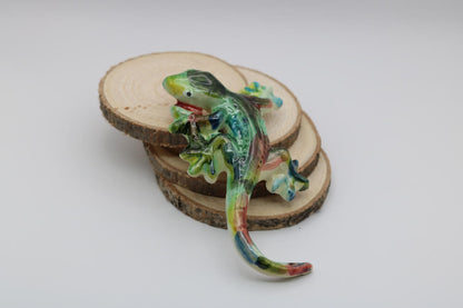 5" Handmade Ceramic Gecko from Provence – Cera d'Art French Artisan Decor