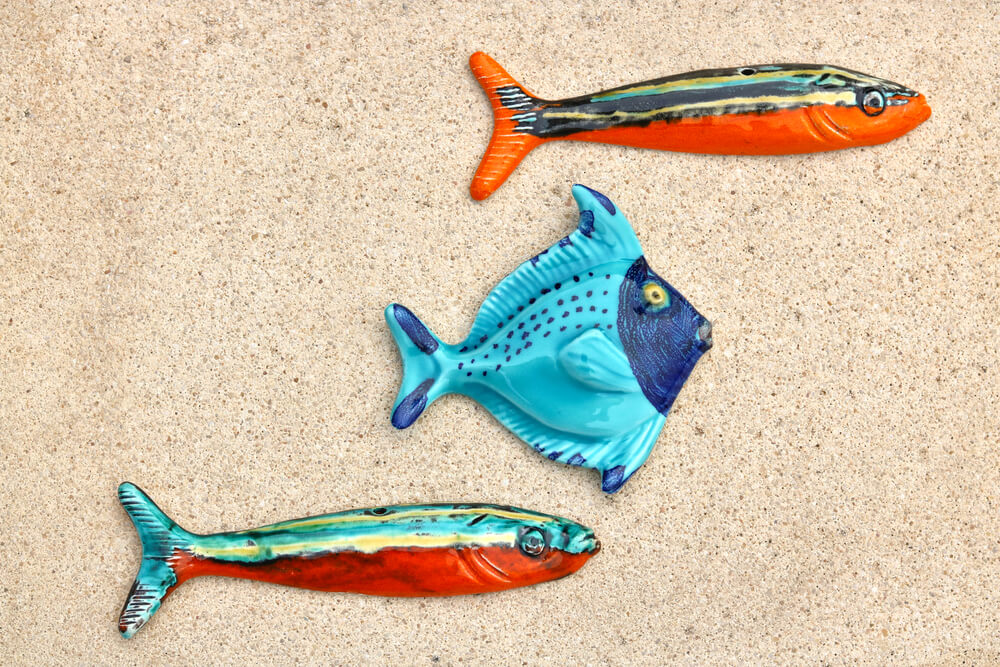 French Artisan-Made Ceramic Fish from Provence – Buy One, Get Another 20% Off! - Cera d'Art Mediterranean Decor