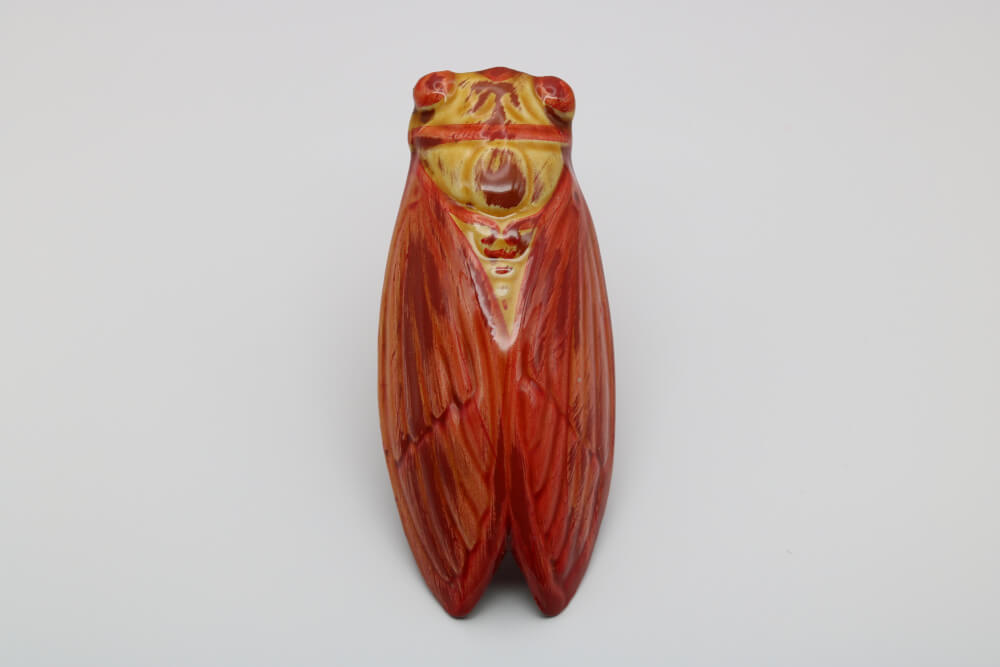 Decorative French Classic Handmade Ceramic Cicada Pocket Vase from Provence by Cera d'Art
