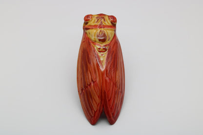 Decorative French Classic Handmade Ceramic Cicada Pocket Vase from Provence by Cera d'Art