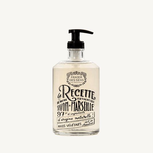 Glass Bottle Liquid Marseille Soap - Lavender Savon Liquide de Marseille