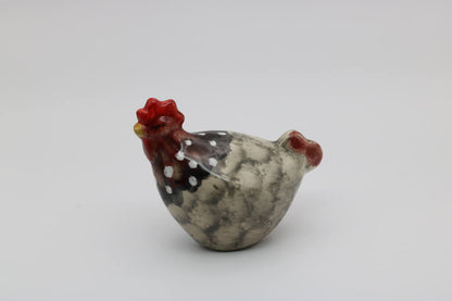 Spotted Handmade Ceramic Chickens from Provence - Cera d'Art French Decor Hens