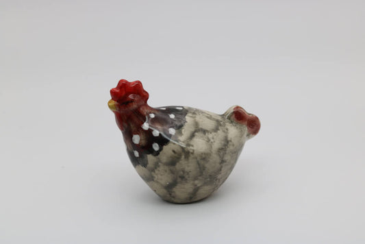 Spotted Handmade Ceramic Chickens from Provence - Cera d'Art French Decor Hens