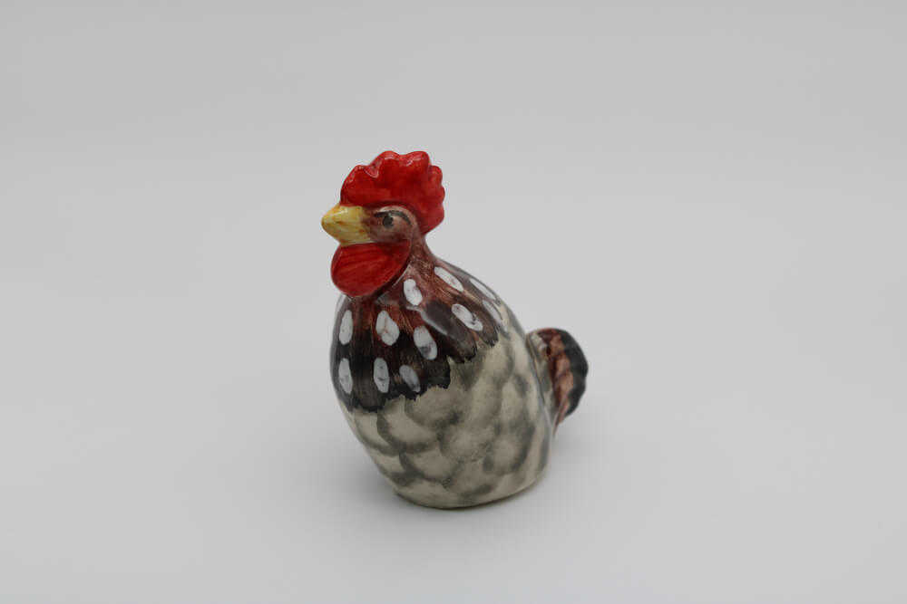 Spotted Handmade Ceramic Roosters from Provence - Cera d'Art Decor