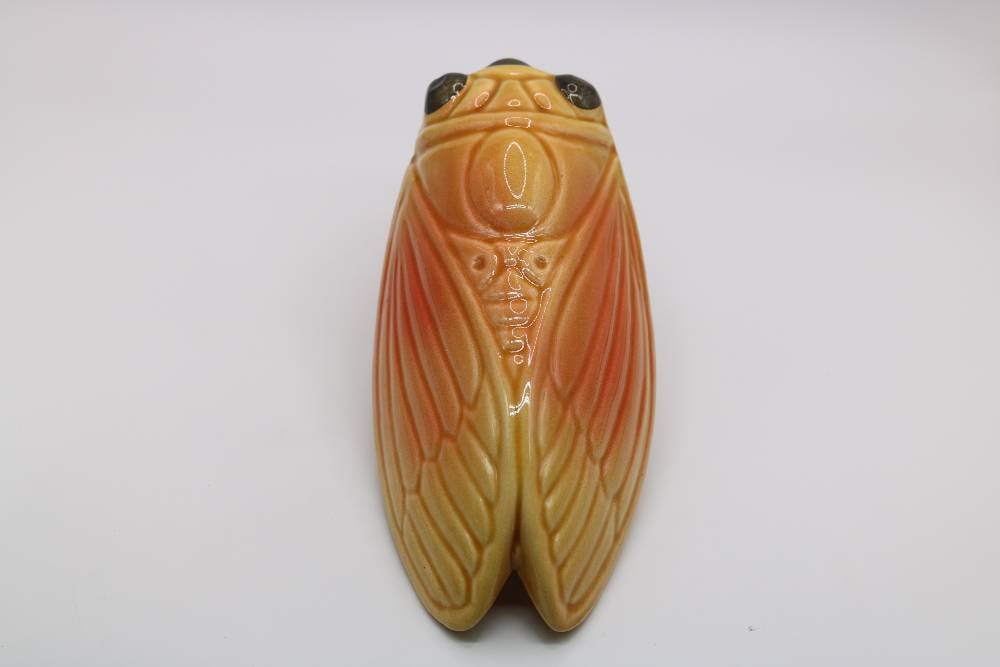7.5" Handmade Ceramic Cicada Pocket Vases from Provence - Cera d'Art Home Decor