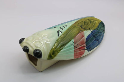 8.5" Handmade Ceramic Cicada Pocket Vases from Provence - Cera d'Art Decor