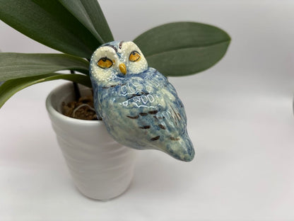 Handmade Ceramic Owl Pot Hangers from Provence - Cera d'Art Garden Decor