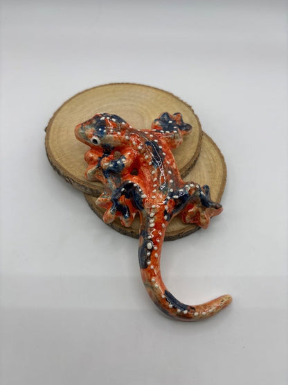 5" Handmade Ceramic Gecko from Provence – Cera d'Art French Artisan Decor