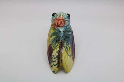 5.5" Handmade Ceramic Cicada Pocket Vases from Provence - Cera d'Art Decor