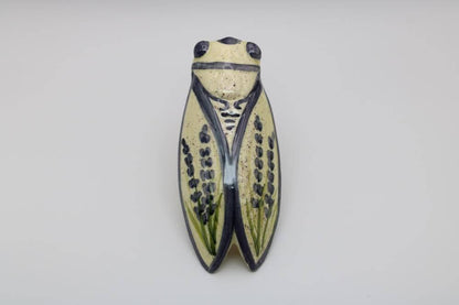 5.5" Handmade Ceramic Cicada Pocket Vases from Provence - Cera d'Art Decor