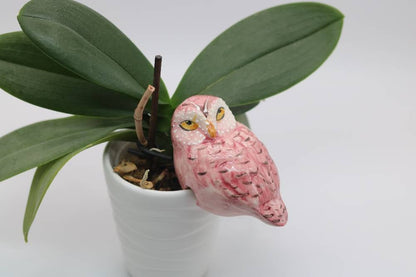 Handmade Ceramic Owl Pot Hangers from Provence - Cera d'Art Garden Decor