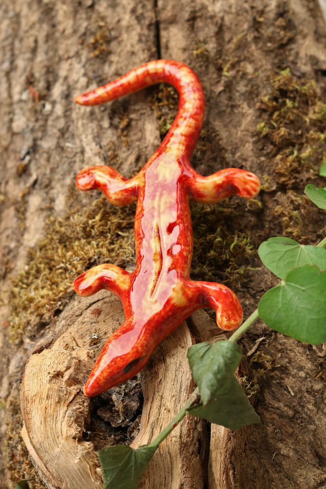 Ceramic Lizard 7"